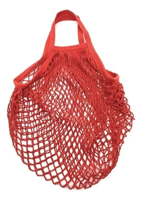 Bolsa de Malla Algodón Ecológico Asa Corta