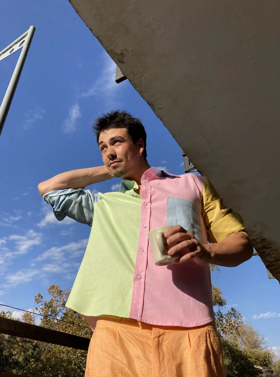 Camisa Lino Colores Pastel