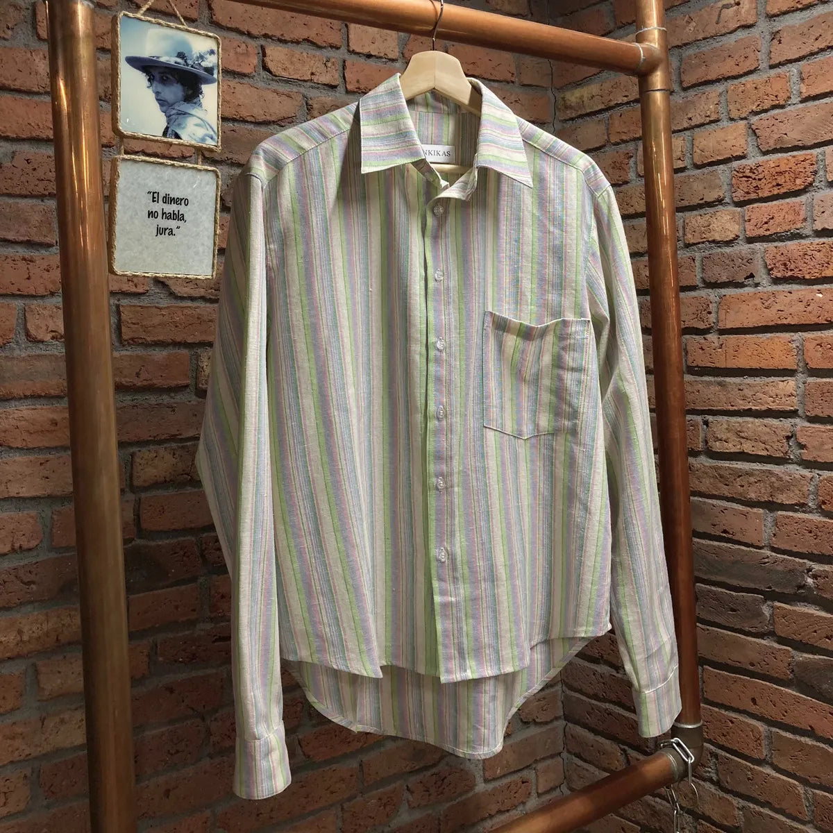 Camisa Lino Vincent Rayas