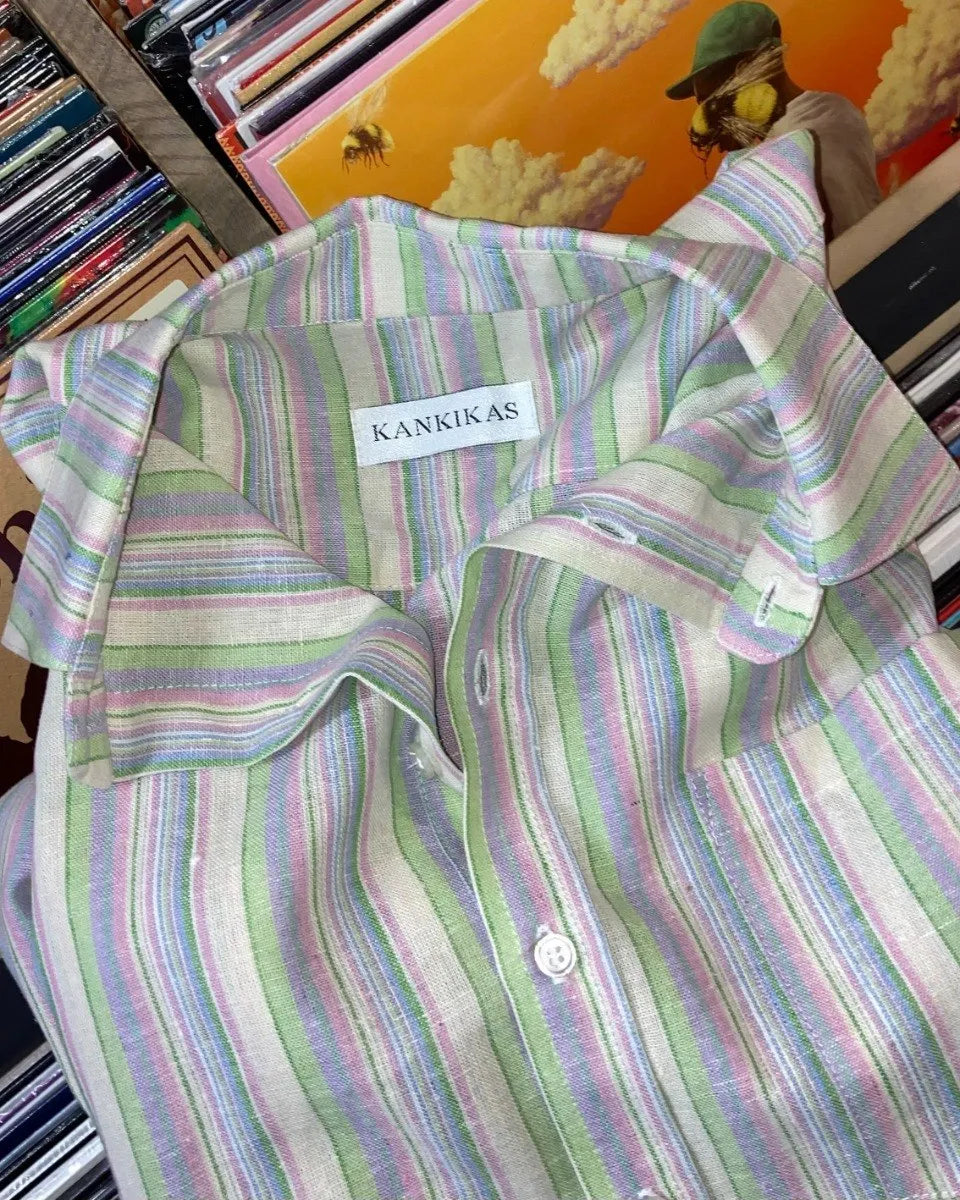 Camisa Lino Vincent Rayas