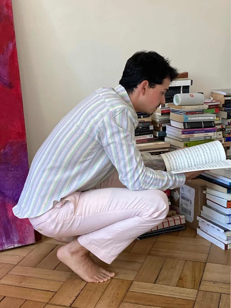 Camisa Lino Vincent Rayas